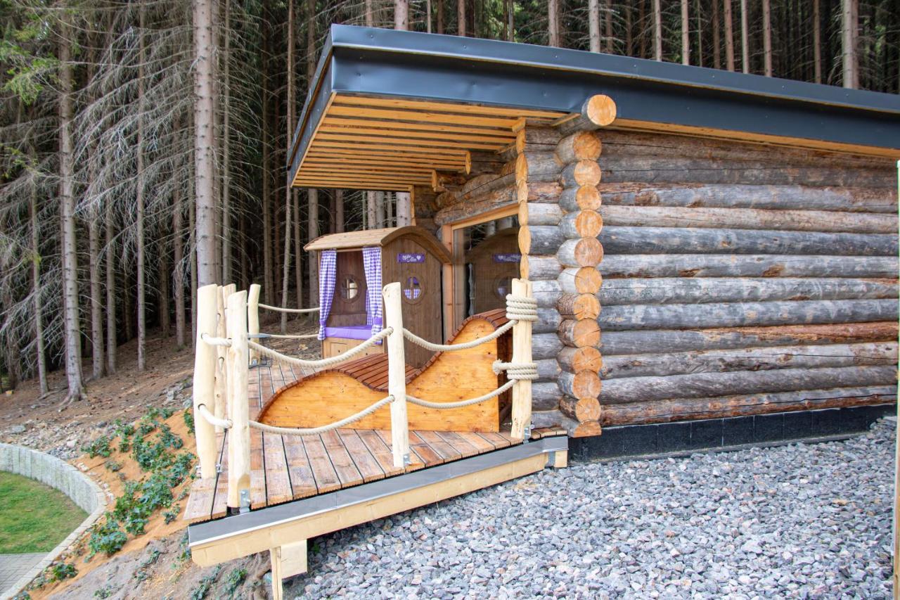 Erzgebirgsidyll Breitenbrunn - Waldhaus Neuer Anbau ภายนอก รูปภาพ