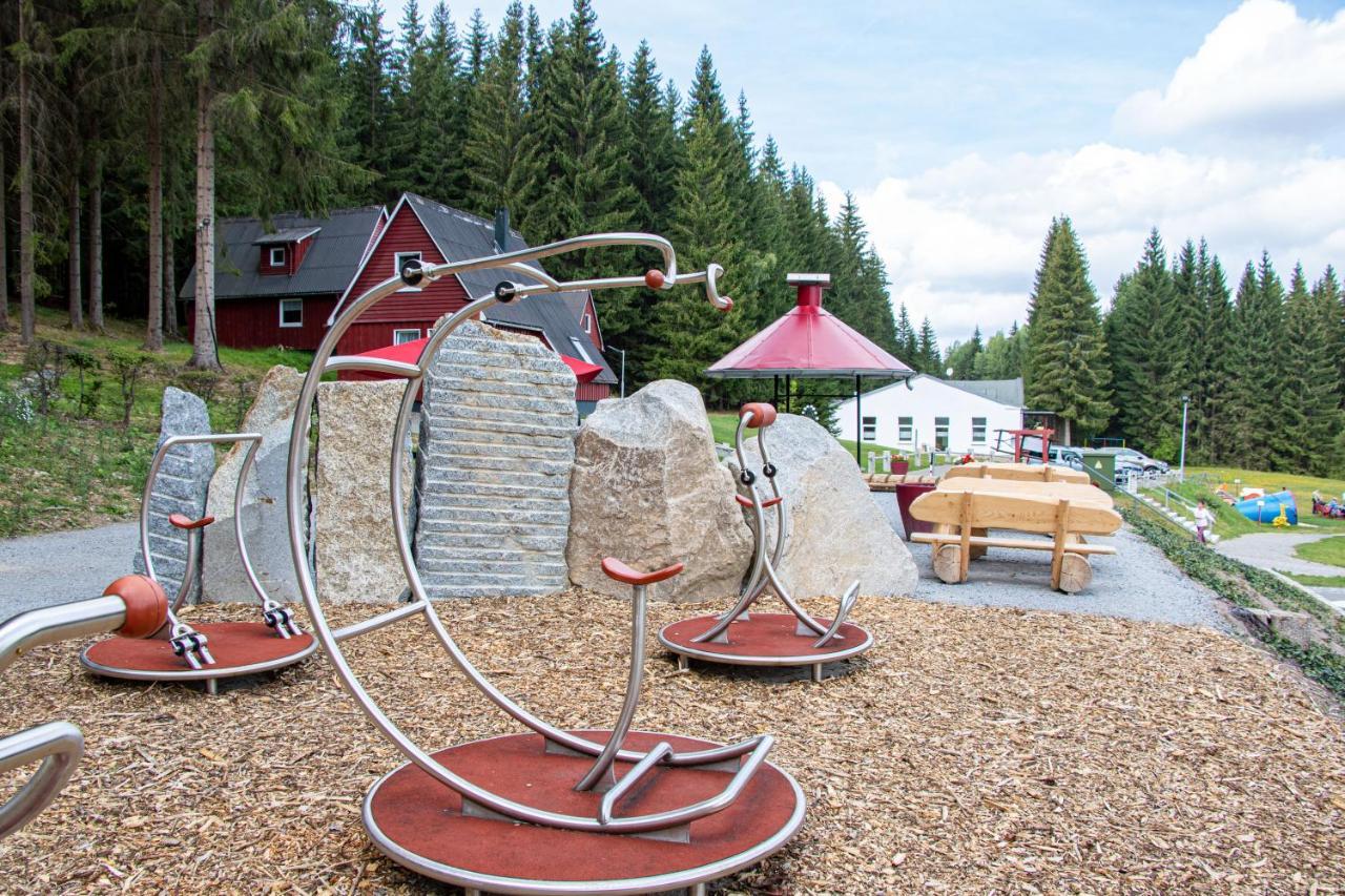 Erzgebirgsidyll Breitenbrunn - Waldhaus Neuer Anbau ภายนอก รูปภาพ