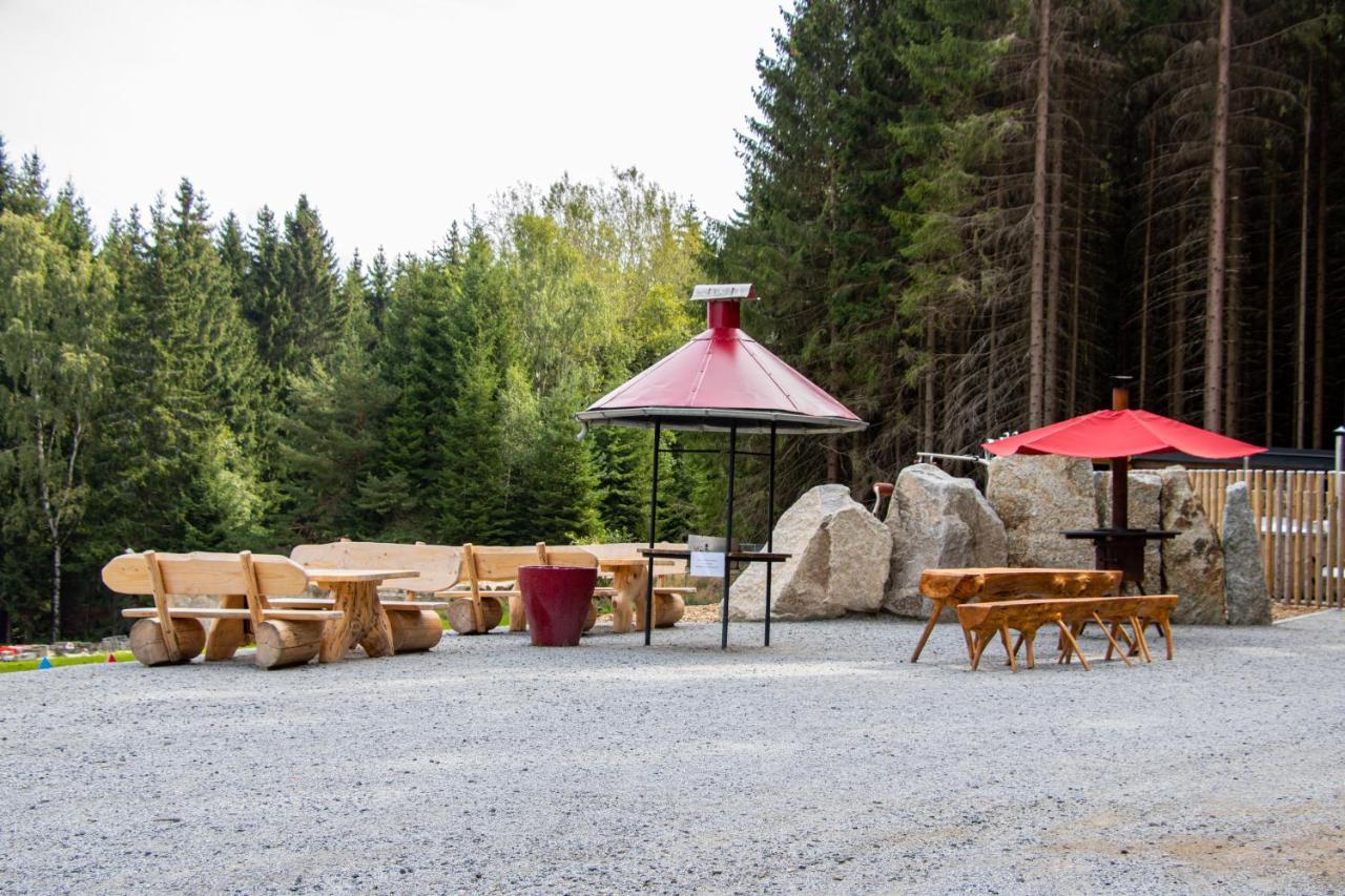 Erzgebirgsidyll Breitenbrunn - Waldhaus Neuer Anbau ภายนอก รูปภาพ