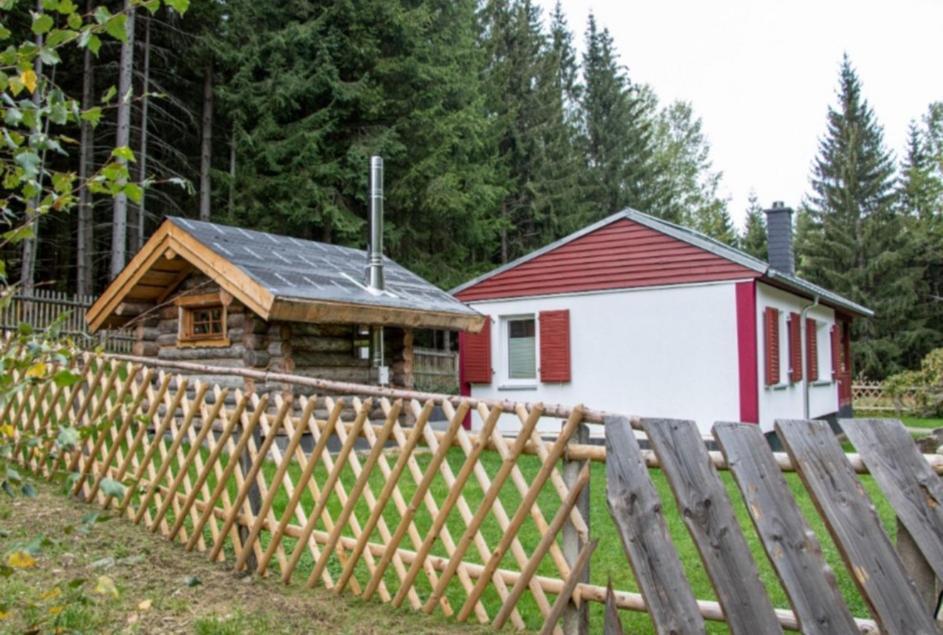 Erzgebirgsidyll Breitenbrunn - Waldhaus Neuer Anbau ภายนอก รูปภาพ