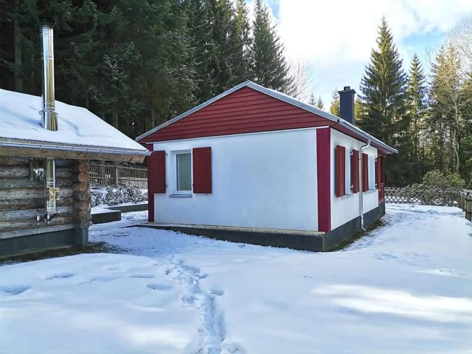 Erzgebirgsidyll Breitenbrunn - Waldhaus Neuer Anbau ภายนอก รูปภาพ